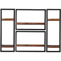 Huisenthuis.nl Wandrek Mali Mango - Breedte 110 cm - Hoogte 75 cm - Diepte 25 cm