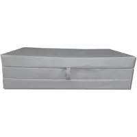 Odol-Plusz Opvouwbaar reismatras 200x120x10 cm - waterdicht slaapmatras voor camping, logees en tuin, grijs