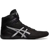 Asics Matcontrol 3 - Zwarte Worstelschoenen - Voor Sportieve Gevechten - Elastaan Constructie