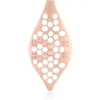 Cavill - Zilveren Hanger met 0,53 ct Nigeriaanse Roze Toermalijnen - 925 Sterling Zilver Rosé Verguld - Filigraan Geometrisch Design