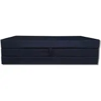 Odol-Plusz Opvouwbaar reismatras 200x120x10 cm - waterdicht slaapmatras voor camping, logees en tuin, zwart