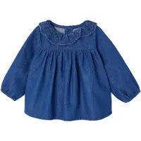 Vertbaudet Blouse voor babymeisjes van denim