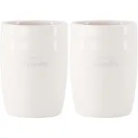 Zusss Set Van 2 Koffiemokken Allerliefste Vriendin - Cadeau Dames Keramiek Wit / Lila