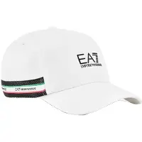 Emporio Armani Italiaanse Spirit Cap wit (S), Casual, Sportief, Katoen, Sportkleding 7X000609_AF15502