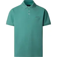 Hackett London Heren Poloshirt met strandrand pasvorm klassiek groen (L), Casual, Katoen, Korte mouwen HM5600146