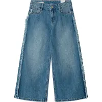 Pepe Jeans Meisjes Jeans Lexy Gerafeld Blauw (12años= 152cm), Casual, Katoen, Denim, kinderkleding PG2000018