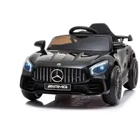 COFI Kindervoertuig - Elektrische auto "Mercedes GT R" - met licentie - 12V4,5AH, 2 motoren - 2,4GHz afstandsbediening, MP3, zwart