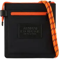 Armani Exchange Heren Compacte schoudertas zwart (OSFA), Casual, Polyamide XM002044AF19932UC001