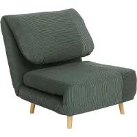 HOMCOM 2-in-1 slaapfauteuil - vouwbed - verstelbaar - groen