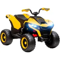 AIYAPLAY Elektrische kinderauto Kunststof, Metaal 109L x 69B x 75H cm Geel