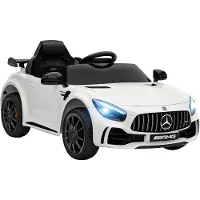 AIYAPLAY Elektrische kinderauto Kunststof, Metaal 108L x 67B x 46H cm Wit