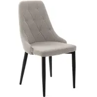 Homla - Chair - LOUIS QUILTER - fabric beige - 44x59x88 cm