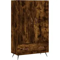 Syfax Hoge kast 69,5x31x115 cm bewerkt hout gerookt eikenkleurig
