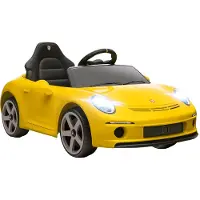 AIYAPLAY Elektrische speelgoedauto Kunststof, Metaal 108L x 65,5B x 47H cm Geel