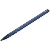 Troika Multitasking potlood met CONSTRUCTION-look liniaal (BLAUW)