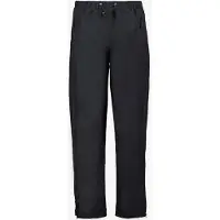 Mountain Peak heren dames regenbroek met ritsen zwart maat S