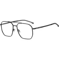 HUGO BOSS BOSS 1900 56/17/145 Matte zwarte metalen monturen MAN BOSS 1900
