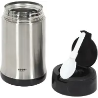 HowHomely Cook&Go - Thermosfles - 500ml - RVS - Inclusief Lepel