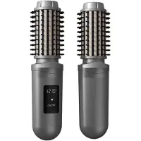 COOAU Föhnborstel - Fohnborstels - Fohn Borstel - Magic Brush - Krulborstel - Fohn Kam - Voor Lang/Kort en Stijl/Krullen - 2000mAh - Grijs