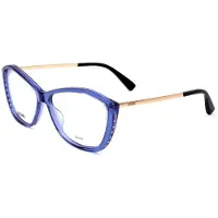 Moschino MOS573 55/14/140 Blauwe Acetaat Bril Vrouw MOS573