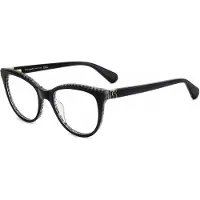 Kate spade KS MANDEE 51/18/140 Zwarte patroon witte Acetaat monturen VROUW KS MANDEE