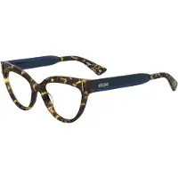 Moschino MOS661 53/17/140 Havana blauwe Acetaat monturen VROUW MOS661