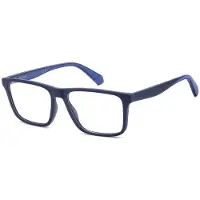 Polaroid PLD D618 55/16/145 Matte blauwe polyamide monturen MAN PLD D618