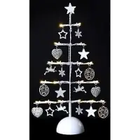 JJA - Decoratie verlichte boom wit 45 cm met 19 leds