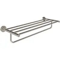 Ravak Kona - Handdoekhouder met planchet, lengte 60 cm, geborsteld rvs X07P1292