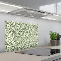 KitchenYeah Spatscherm 70x50 cm - Zelfklevende achterwand Botanisch - Takken - Groen - Keuken muurbeschermer - Spatwand fornuis