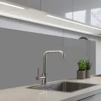 KitchenYeah Keuken achterwand 100x60 cm - Spatscherm zelfklevend Chilipeper - Keramiek - Blauw - Muurbeschermer - Spatwand fornuis