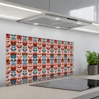 KitchenYeah Spatscherm 100x50 cm - Zelfklevende achterwand Vintage - Motief - Kleurrijk - Keuken muurbeschermer - Spatwand fornuis