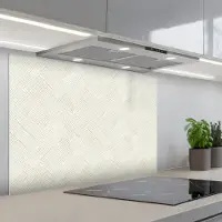 KitchenYeah Spatscherm 90x60 cm - Zelfklevende achterwand Textuur - Abstract - Beige - Keuken muurbeschermer - Spatwand fornuis