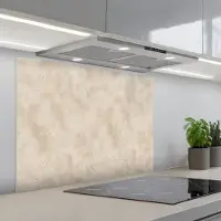 KitchenYeah Spatscherm 80x60 cm - Zelfklevende achterwand Structuur - Spikkels - Beige - Keuken muurbeschermer - Spatwand fornuis