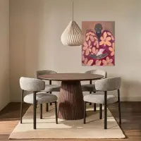 Giga Meubel Eettafel Salvador Walnoot Rond 130cm
