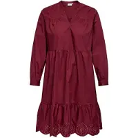 ONLY Carmakoma Carolivia Korte Jurk Dames Paars 52