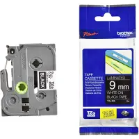 Brother TZe-325 Tape Wit op zwart (9 mm)