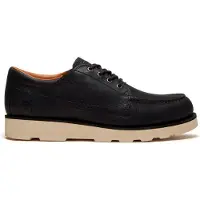 Timberland Heren Zwarte leren schoenen Britton Mills (49), Leer, Plat, Veters, Casual TB0A43JGW021