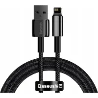 Baseus - Tungsten - USB - Lightning-kabel 2,4 A - 2 - m - zwart - (CALWJ-A01)