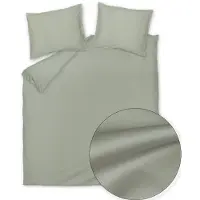 Vandyck Dekbedovertrek Satin Luxe Smoke Green Satijn-140 x 200 / 220 cm | 1-Persoons