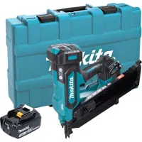 Makita DBN 900 F1K accu-spijkermachine 18 V 50 - 90 mm borstelloos + 1x accu 3,0 Ah + koffer - zonder oplader