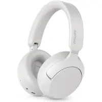 Philips TAH6000WT over-ear draadloze hoofdtelefoon met adaptieve ruisonderdrukking, 80 uur afspeeltijd, Dynamic Bass, 40 mm drivers, Bluetooth 6.0, multipoint, gesprekken met 5-microfoons, wit