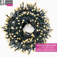 Meisterhome 500 led Warmwit - Kerstboom verlichting sfeer verlichting - Decoratie Voor binnen & buiten - IP44 -CE GS TüV - 48 m