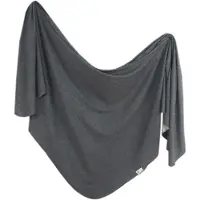 Copper Pearl Slate Knit 116x116 Cm Knit Muslin Grijs Kinderen