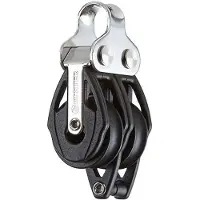 Tersma Double Pulley With Becket 22 Mm Zilver