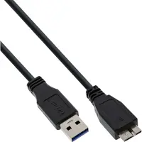 InLine USB 3.2 Gen.1-kabel, A naar Micro B, zwart, 1,5m