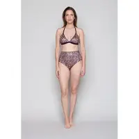 JOOP! Bikinibroek ' Leopard Beach ' bruin / pink / zwart