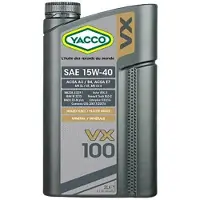 Yacco Vx100 15w40 Oil 2l Transparant