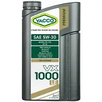 Yacco Vx1000 Le 5w30 Oil 5l Transparant