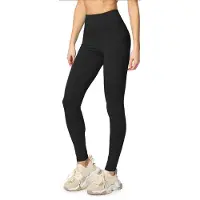 Merry Style MS-MS10-198-LE Dames Leggings - Sport - Vrijetijdsbroek - Lang - Katoen - Sporbroek - Yogabroek - Zwart - 4XL